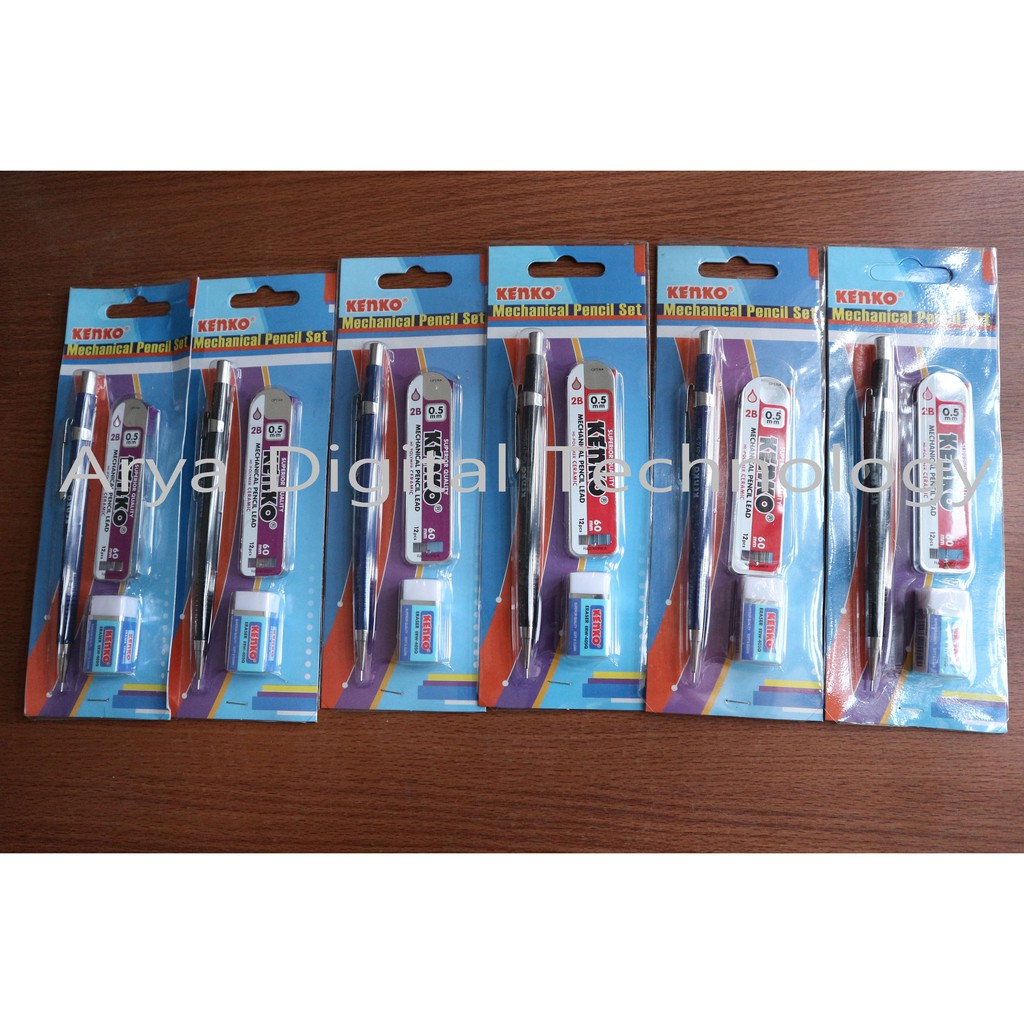 

Pensil Mekanik Kenko Mechanical Pencil MP 01 Isi Satu Set 0.5mm Murah Bagus Original