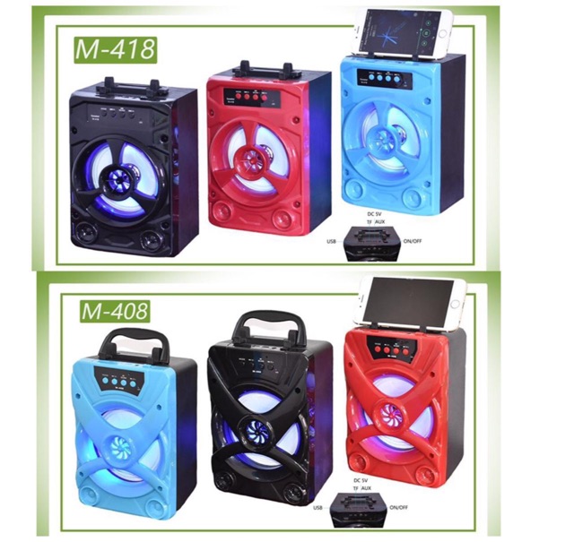 Speaker Bluetooth M-408 / M-418 Stereo Salon Aktif Super Extra Bass Murah-4