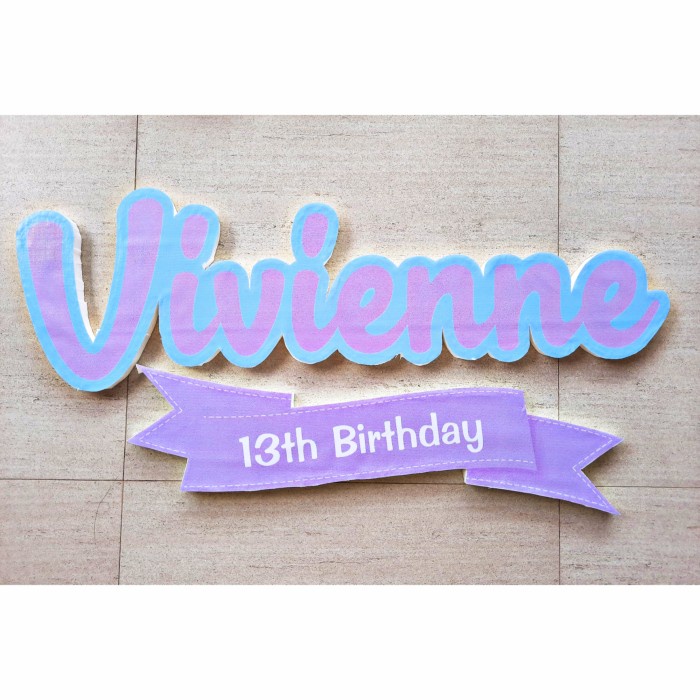 

(DISKON TERMURAH) Name Styrofoam / nama gabus / ulang tahun / pesta dessert table - Packing Biasa