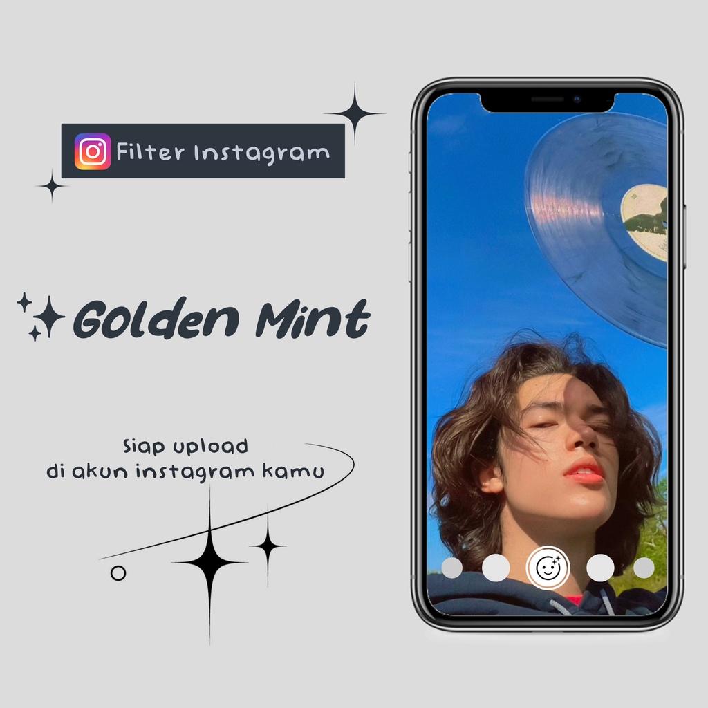 FILTER INSTAGRAM - GOLDEN MINT ( by @username kamu &amp; Nama Filter Bisa Diubah)