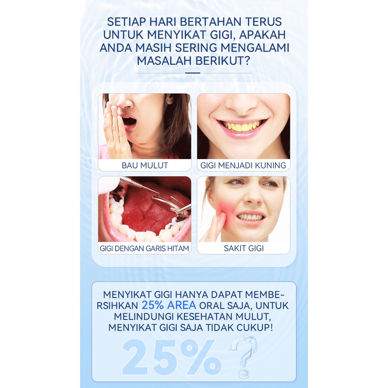 METOO Obat Kumur / Mouthwash Fresh Mint / Penyegar Mulut Probiotik 250ml