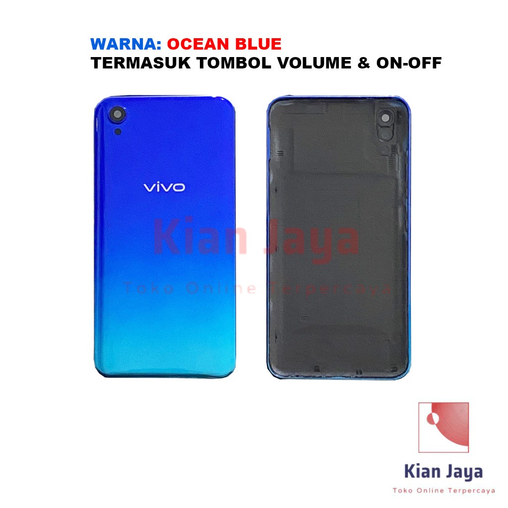 Backdoor Vivo Y91i Non Fingerprint Back Cover Tutup Belakang Baterai Cassing Casing Backcase Original