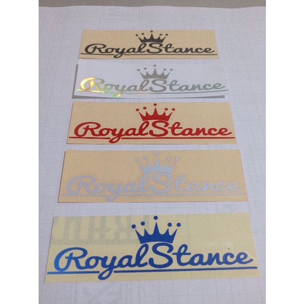 STICKER ROYAL STANCE CUTTING