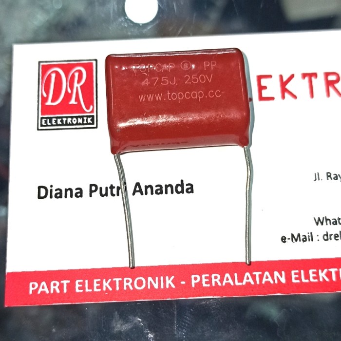 MILAR Bagus Las Berat 475K 475 4,7uf 250v 250 Kapasitor Capasitor MAL27