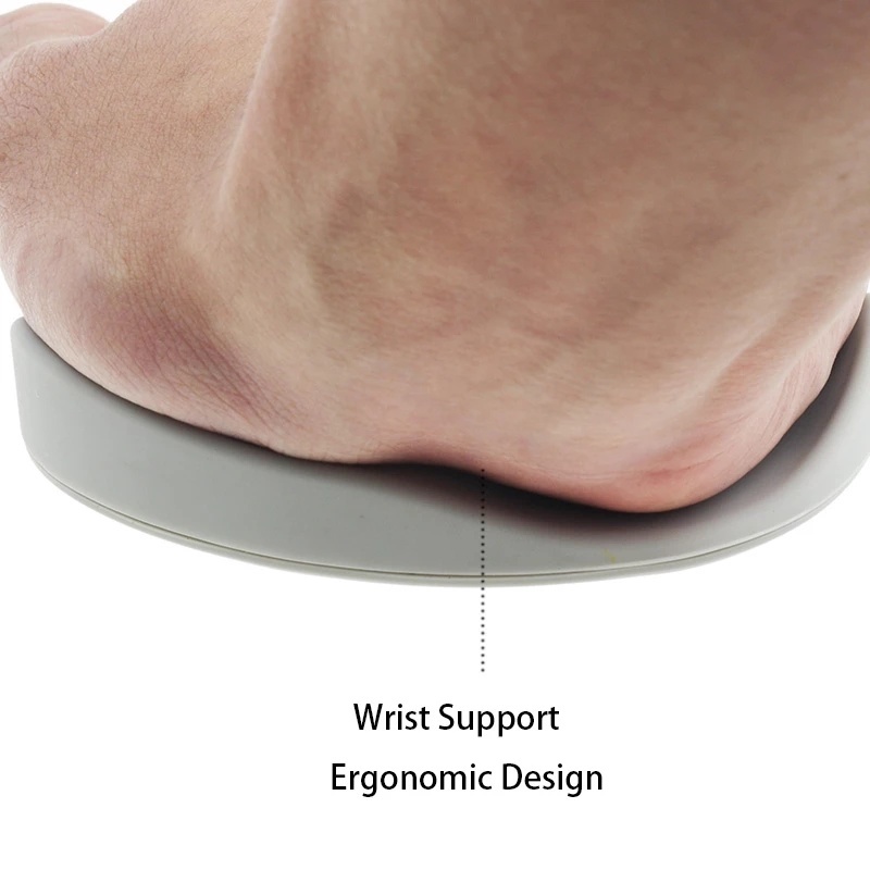 (Ergonomis) Mouse Pad Bahan Silikon Gel Anti Slip Dengan Bantalan Pergelangan Tangan