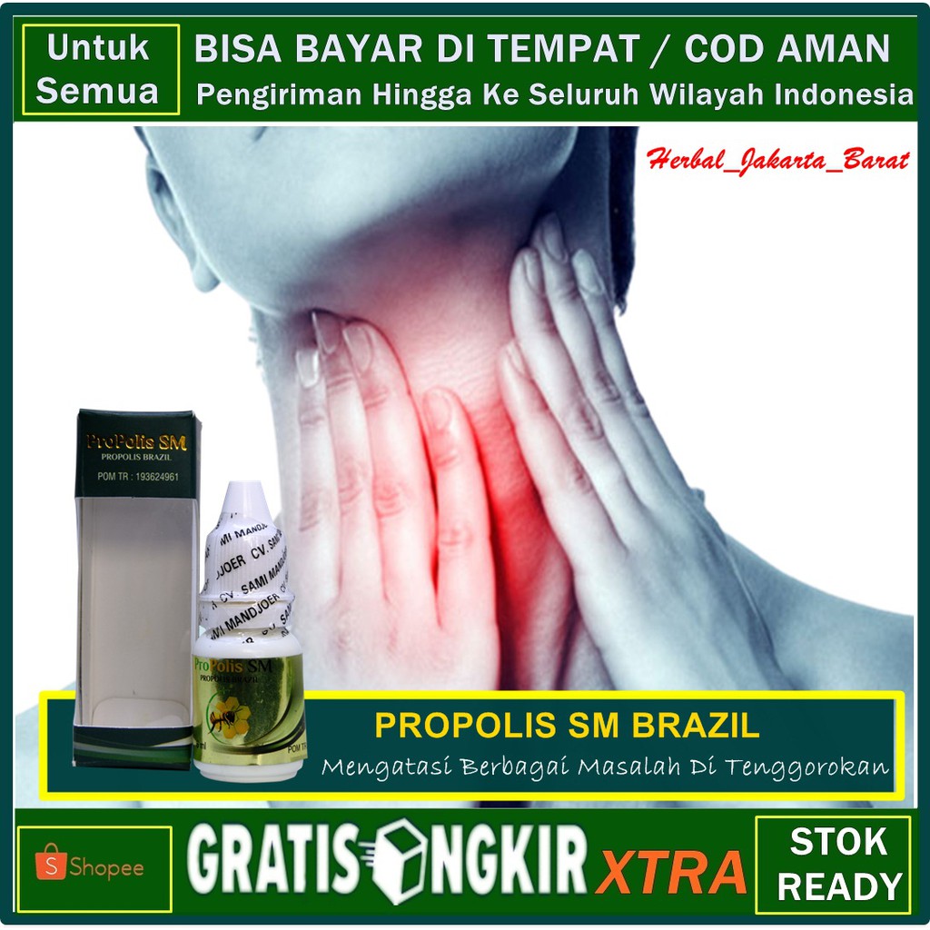 

Obat Untuk Tenggorokan Gatal / Perih / Kering / Lecet / Gak Nyaman - PROPOLIS SM BRAZIL