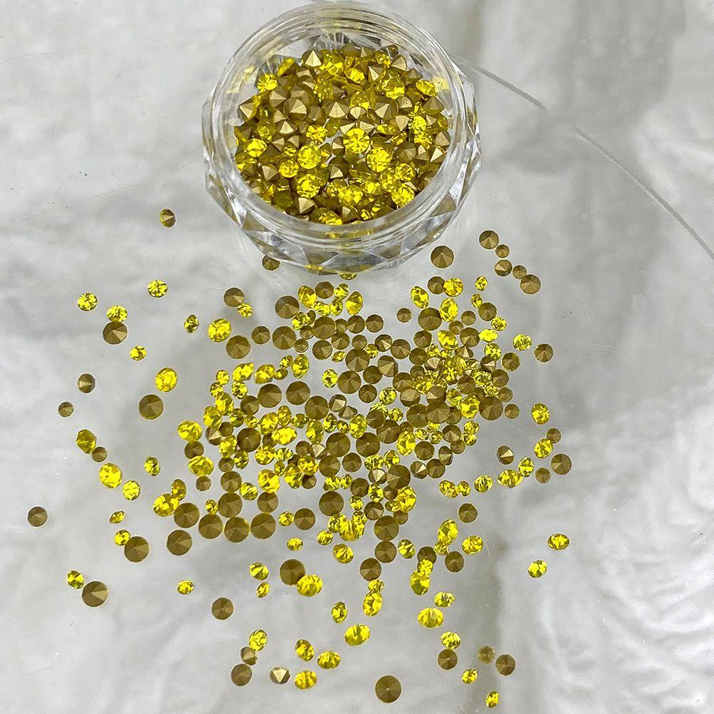 Mxbeauty Nail Art Rhinestones Warna-Warni Fashion Menunjuk Bawah Hiasan Kuku 3D Perhiasan Kuku