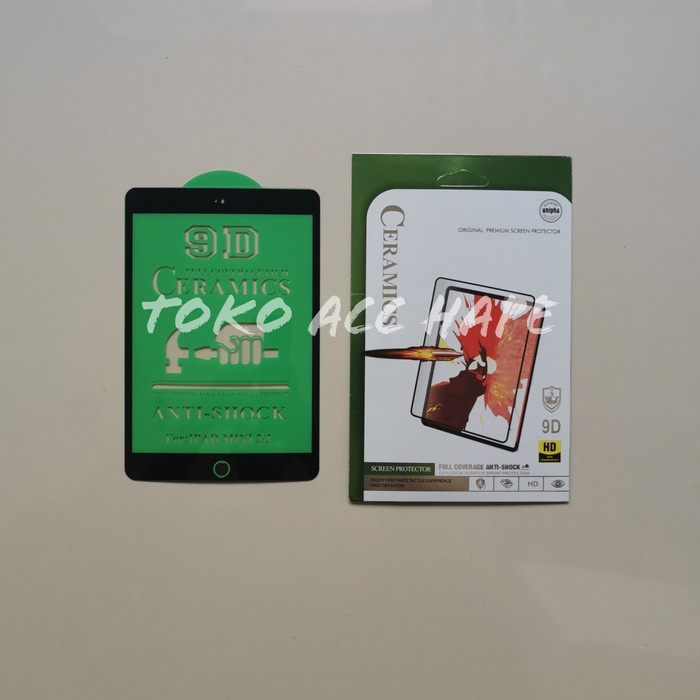 TEMPERED IPAD MINI 2/3 (7.9&quot;) ANTI SHOCK CERAMICS FULL BENING/CLEAR