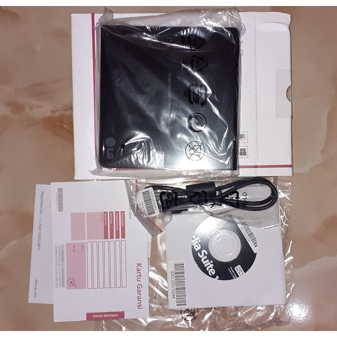 DVD RW EXTERNAL LG ULTRA SLIM PORTABLE DVD WRITE LG USB GARANSI RESMI