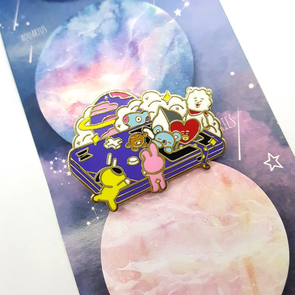 BT21 Enamel Pin - In The World Games [READY STOCK]