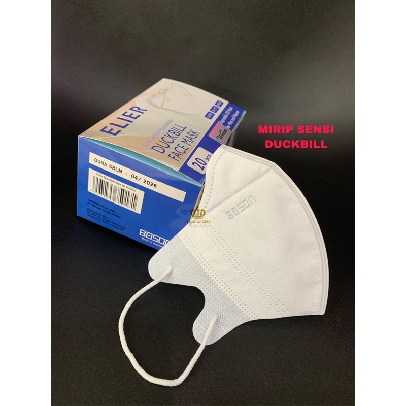 [ DUCKBILL ELIER ] MASKER BOSON DUCKBILL ISI 20 PCS / BOSON 3 PLY PREMIUM MASK/ MASKER SENSI DUCKBIL