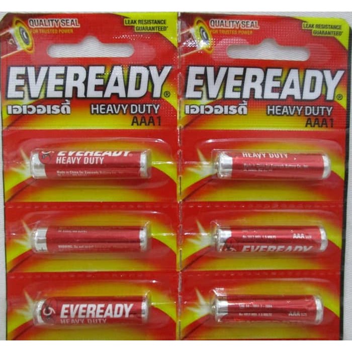 EVEREADY Batere Baterei AAA1 Heavy Duty Tahan Lama