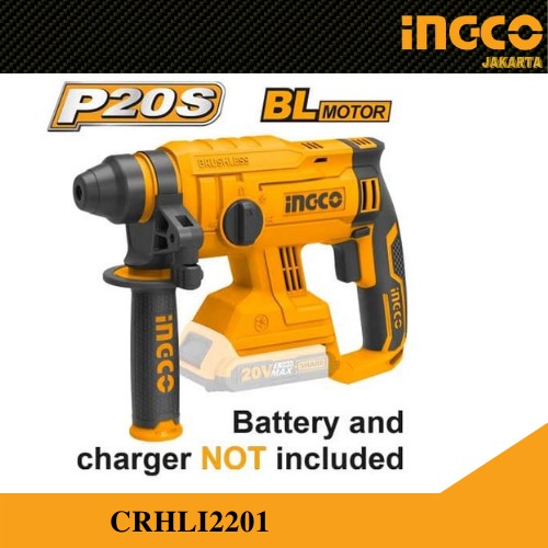 MESIN ROTARY HAMMER CORDLESS 20V BRUSHLESS / BOBOK BOR INGCO CRHLI2201