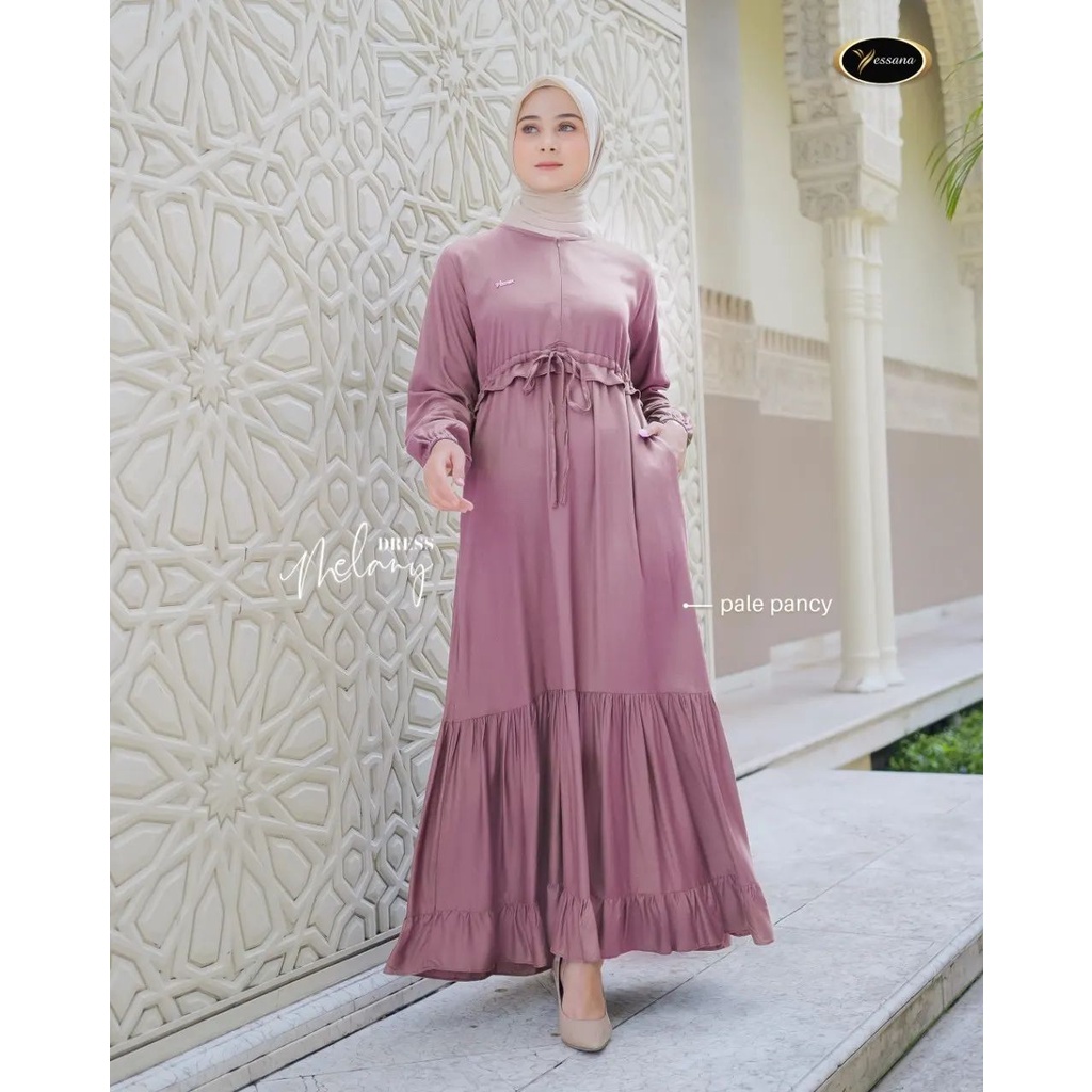 Promo Rachel Midi GAMIS LD 100 CM L,Dress / Dress Wanita Terbaru Bahan Katun Rayon Keren