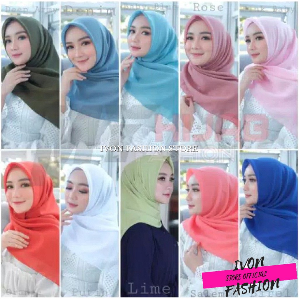 Bella Square New “warna part 2&quot; || hijab segiempat
