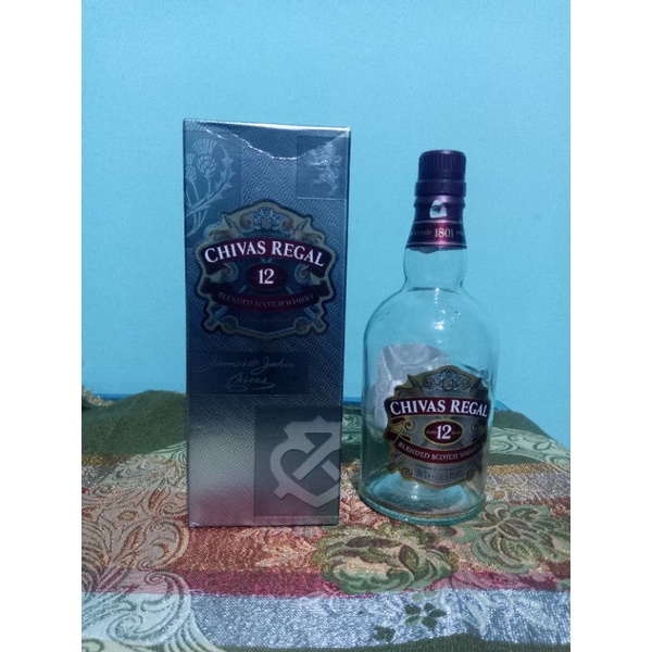 Botol Kosong Minuman Import CHIVAS REGAL 12 700ML