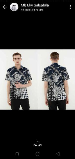 Batik Solo Sewu Lekuk Kemeja Pria Katun Halus Sragenan Full Furing