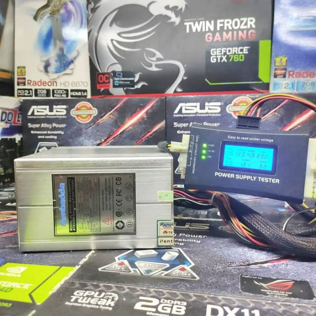 Power Supply PSU Simbadda 530Watt Include Kabel PCI-E VGA