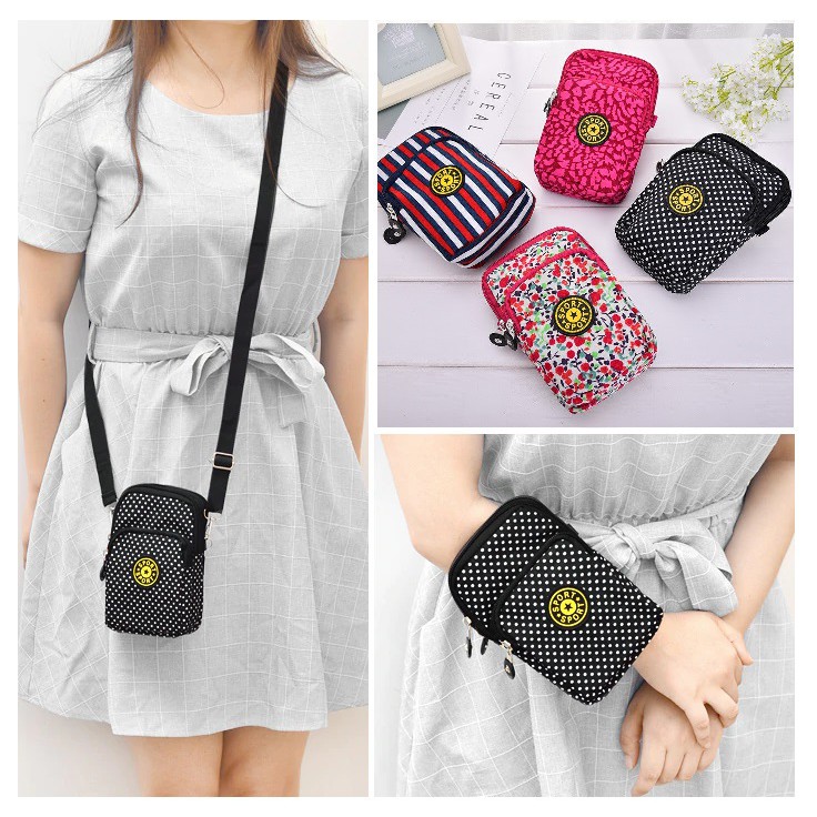 Ennwen TS130 Tas Selempang Mini Wanita Sport Nylon Ennwen TS130 Tas Selempang Mini Wanita Sport Nylon
