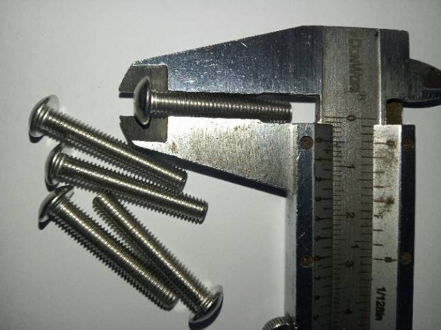 Button L M5 x 30 (3cm) stainless 304