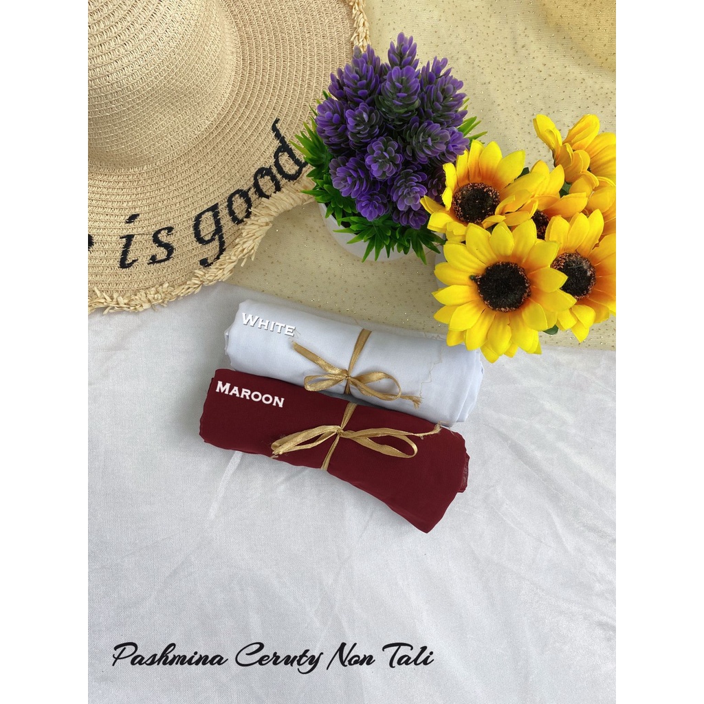 75x150 THALIA PASHMINA Jilbab Khimar Bergo Hijab Kerudung Ceruty Babydoll Instan Instant