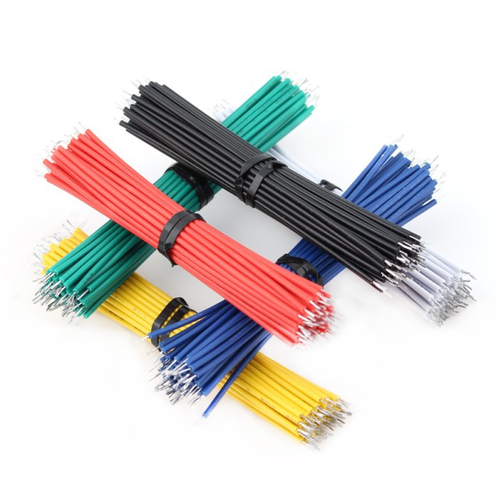 AWG 24 Kabel Jumper Lapis Timah Untuk Solder Ke PCB 24AWG 8 cm