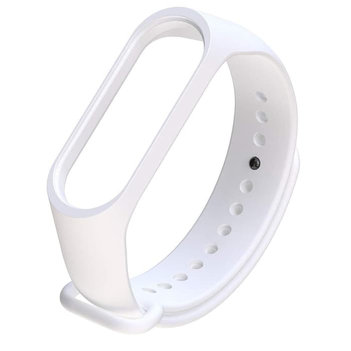 Sports Silicone Wristband Tali Strap for Xiaomi Mi Band 3/4 - White