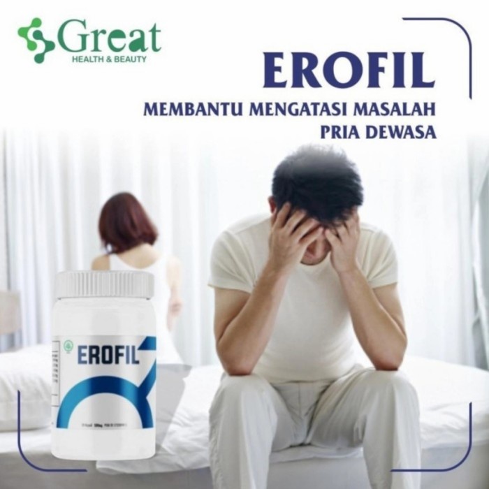 Obat EROFIL Original Erofil Suplemen Kesehatan Pria Berkualitas