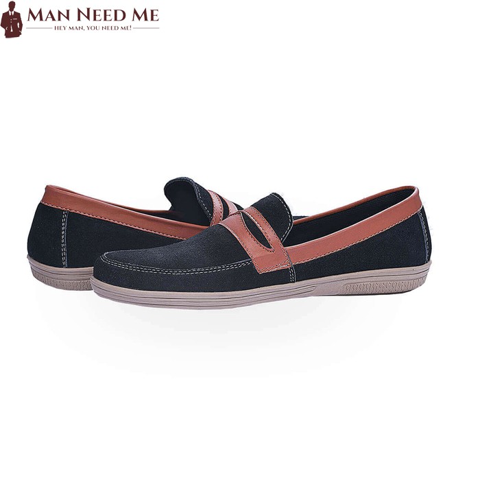 Sepatu Slip On Pria Suede