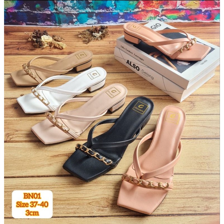 ABBUSHOES Bn 01 hak tahu jepit rantai velupe 3cm