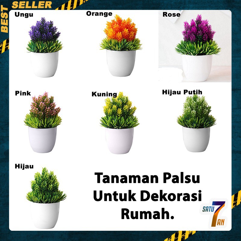 Satu7an PBP01 - 4 - POT TANAMAN BUNGA PLASTIK DEKORASI RUMAH TANAMAN HIAS TREND MURAH IMPORT COD-PBP02