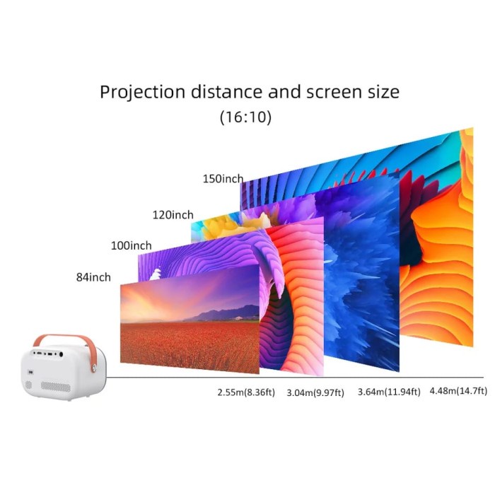 BYINTEK K16 MINI 3D 4K SMART ANDROID PORTABLE PROJECTOR