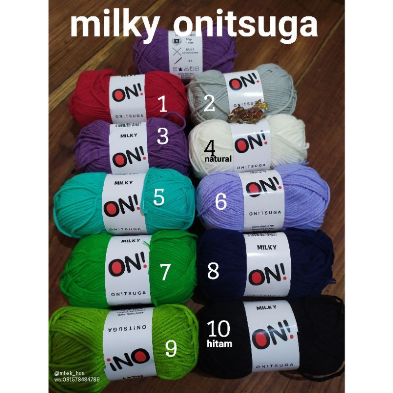 benang milk cotton onitsuga
