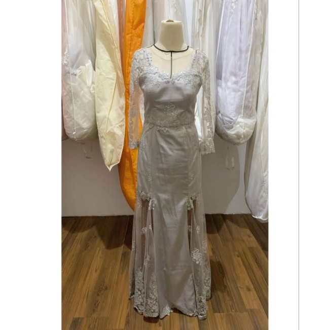 SEWA gaun pesta bridesmaid kebaya akad kebaya pengantin batak martupol marhusip murah silver