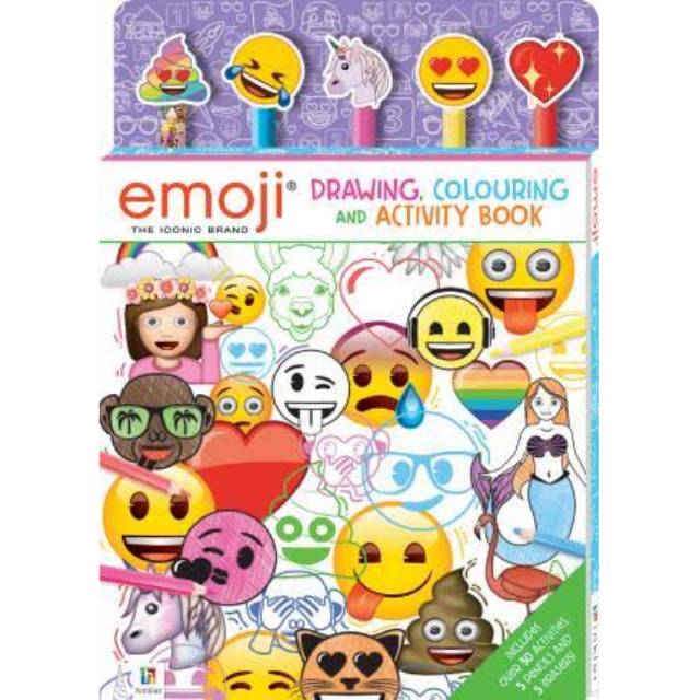 

EMOJI Drawing Colouring And Activity Book