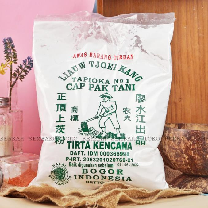 

TERMURAH Tepung LIAUW TJOEI KANG Tapioka Cap Pak Tani 1KG / Tepung Sagu Kode 265