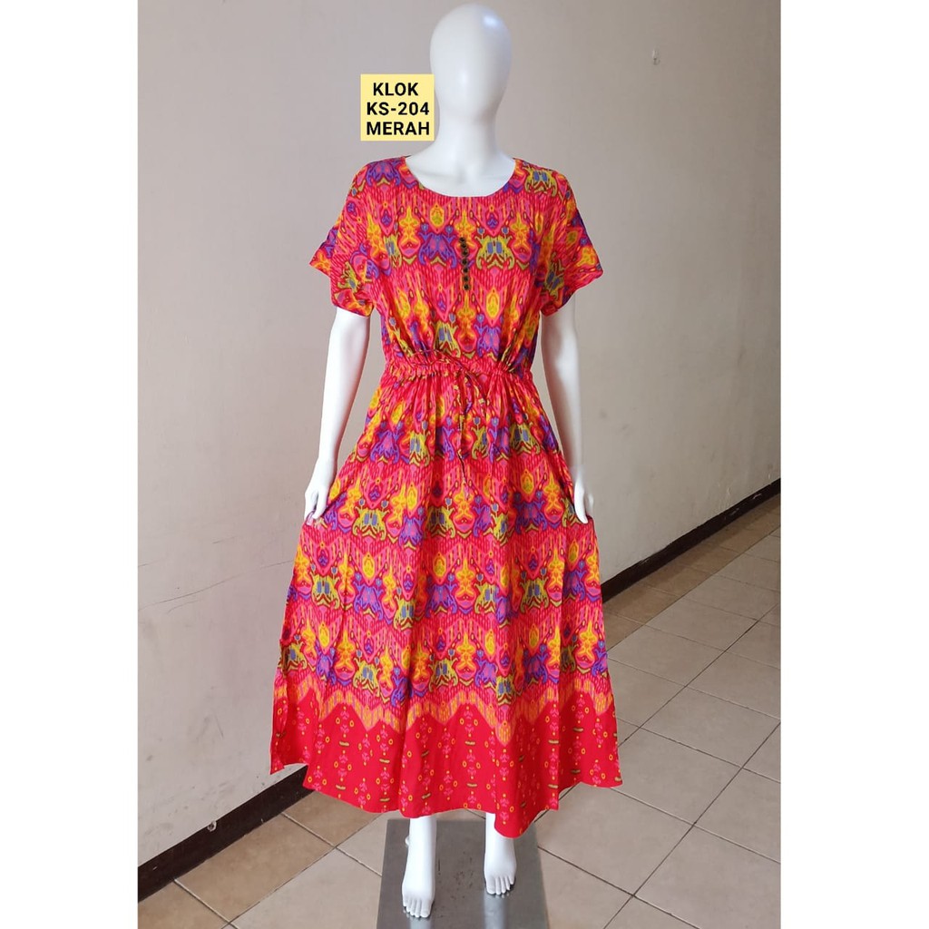 AS Dress KLOK Daster Batik Kudamas  LD 116cm - 118cm