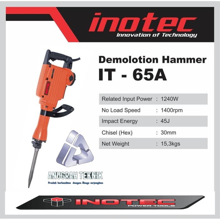 Mesin Bor Bobok INOTEC IT 65 A Demolition Hammer