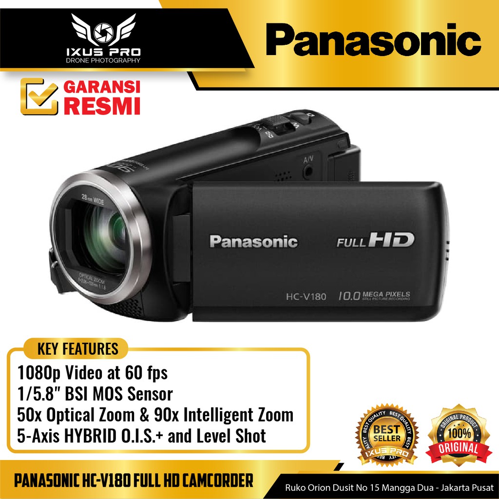 Panasonic HC-V180 Full HD Camcorder - Handycam Panasonic HC-V180 / V180