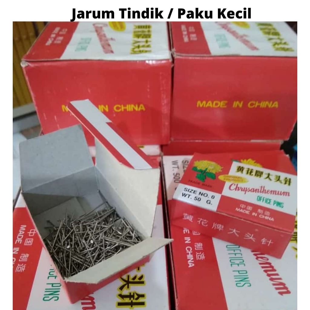 TERMURAH Jarum pentul paku besi untuk jilbab,alat jahit anti nyangkut anti karat tajam kuat COD