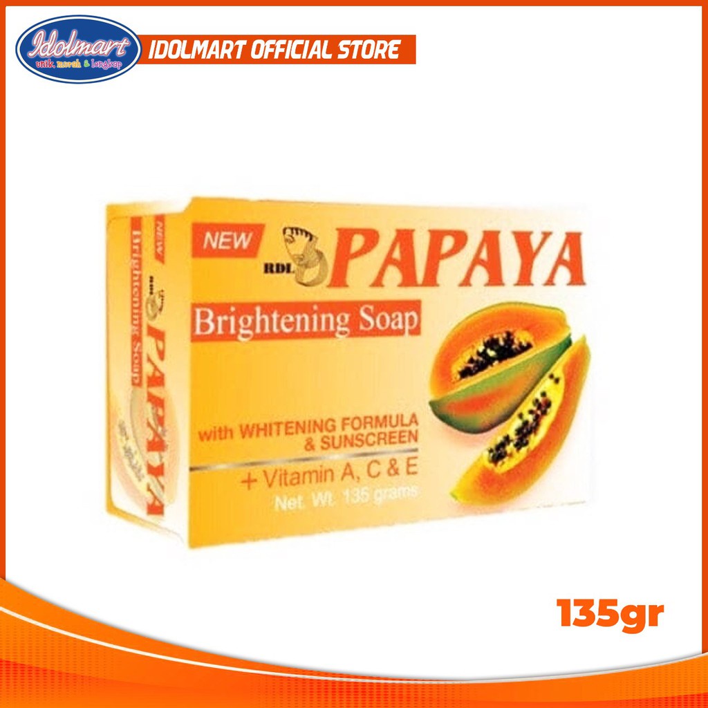 IDOLAKU Sabun RDL Pepaya 135 gr Buy 3 Get 1