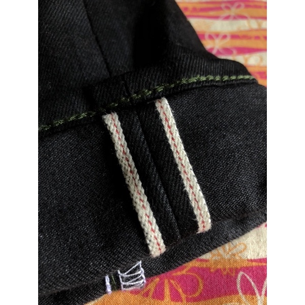 SELVEDGE DENIM, RUNAWAY SELVEDGE DENIM BLACK