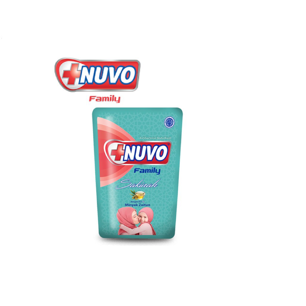 NUVO Body Wash Refill 60ml BPOM ORIGINAL / Nuvo Sabun Mandi Cair Anti Bakteri by AILIN