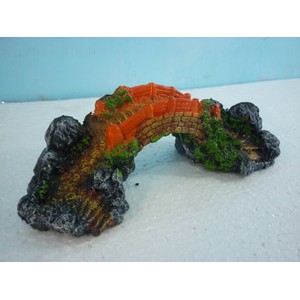 aquarium/hiasan aquarium/ornamen aquarium/fiber -jembatan kecil