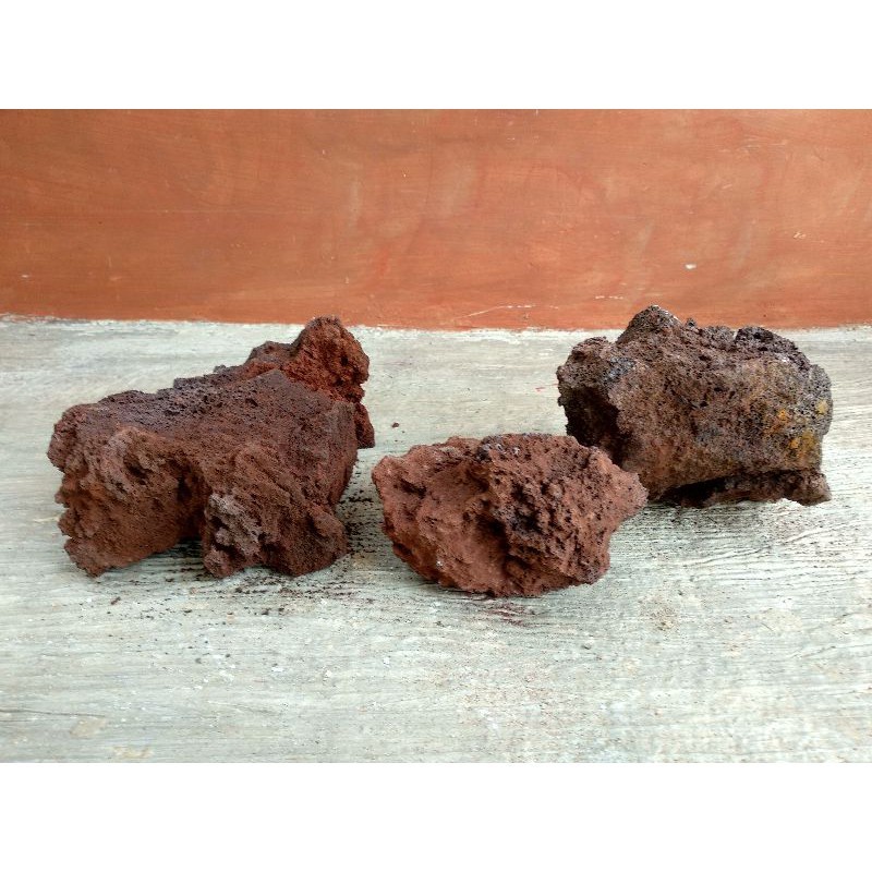 Batu Lavarock Lava Rock Hitam Merah Media Filter Aquarium Aquascape