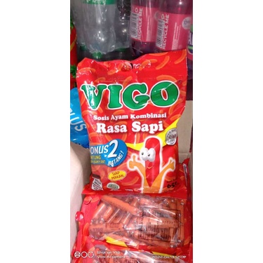 

Sosis vigo siap makan rasa sapi(1 bungkus isi 50+2 pcs)