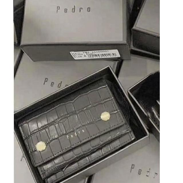PRODUK TERBARU  DOMPET WANITA PEDRO CROCO WHIT  BOX / MINI WALLET FASHION IMPORT # C1E6