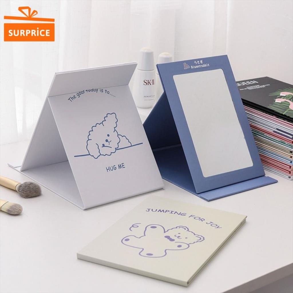 Surprice Cermin Lipat Make Up / Cermin Rias Makeup Buku / Kaca Rias Portable Kecil / Cermin Dandan Travel Mini-3