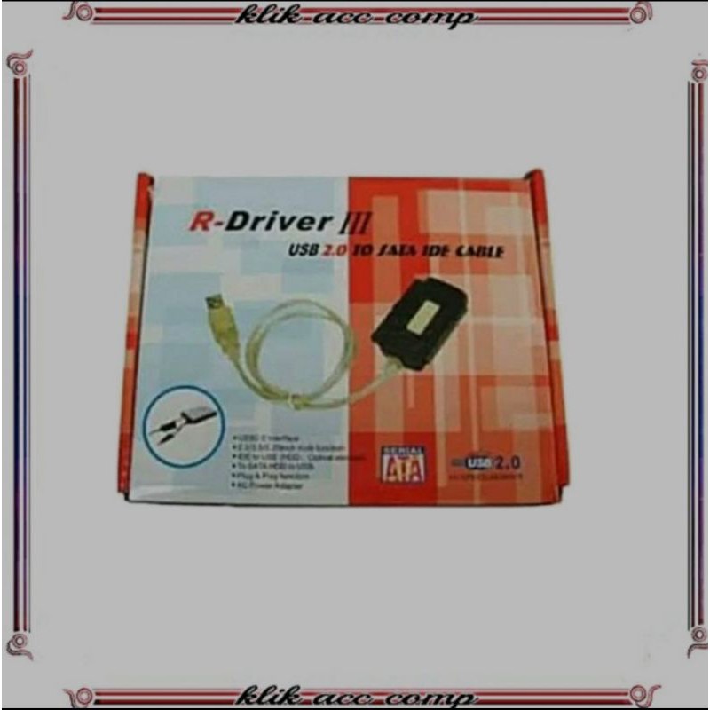 USB 2.0 to IDE SATA S-ATA Hard Drive HD HDD Converter Adapter/R driver lll