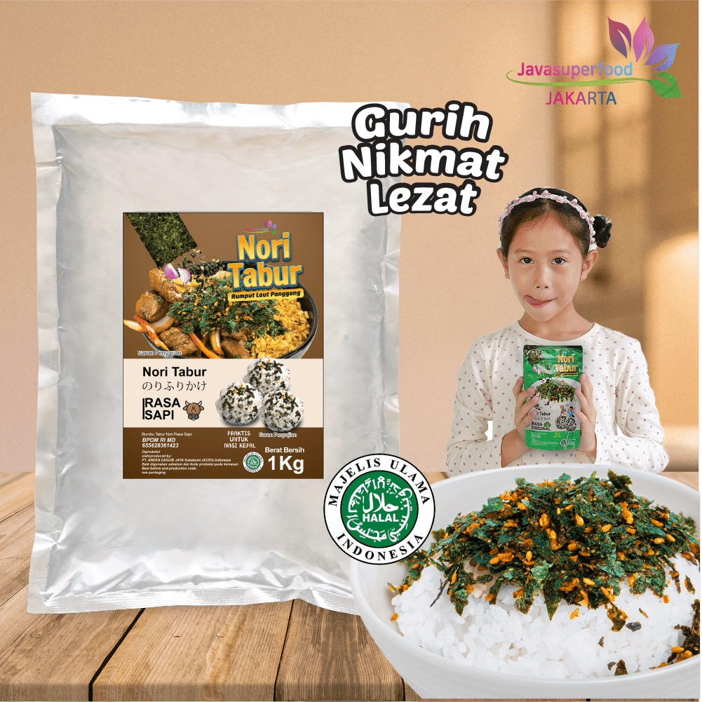 Nori Tabur Rumput Laut Panggang - Rasa Sapi- 1Kg